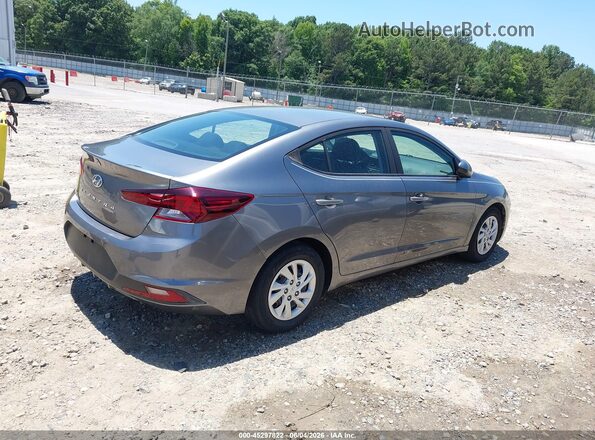 5NPD74LF1KH410283 2019 HYUNDAI ELANTRA Серый 