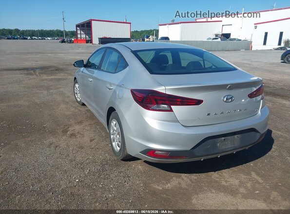 5NPD74LF1KH438066 2019 HYUNDAI ELANTRA Silver Rear left