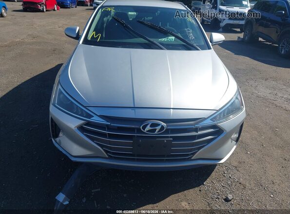 5NPD74LF1KH438066 2019 HYUNDAI ELANTRA Silver Front view
