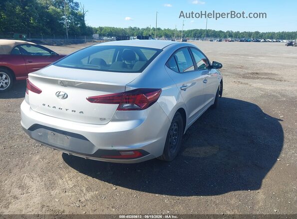5NPD74LF1KH438066 2019 HYUNDAI ELANTRA Silver Rear right