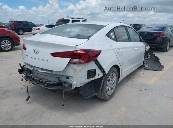 5NPD74LF1KH452940 2019 HYUNDAI ELANTRA Белый Задняя правая четверть
