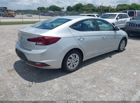5NPD74LF1KH487154 2019 HYUNDAI ELANTRA Серебряный Задняя правая четверть