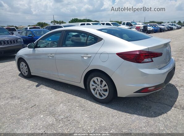 5NPD74LF1KH487154 2019 HYUNDAI ELANTRA Серебряный Задняя левая четверть