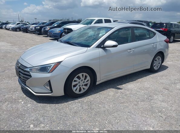 5NPD74LF1KH487154 2019 HYUNDAI ELANTRA Серебряный Передняя левая четверть