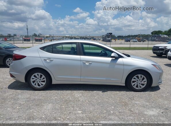 5NPD74LF1KH487154 2019 HYUNDAI ELANTRA Серебряный Вид задней части салона