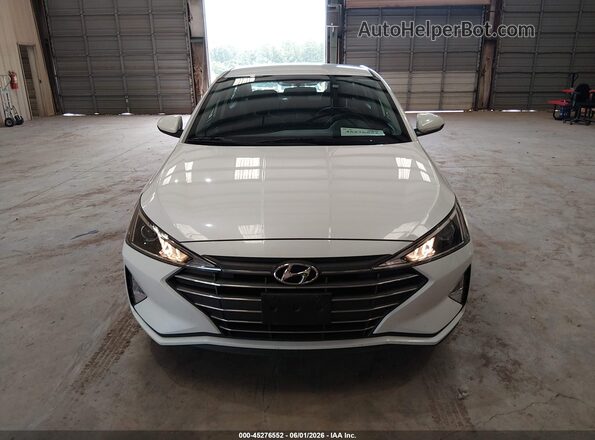 5NPD74LF1KH487557 2019 HYUNDAI ELANTRA White Widok zestawu wskaźników