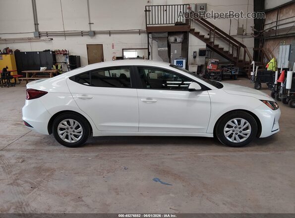 5NPD74LF1KH487557 2019 HYUNDAI ELANTRA White Widok wnętrza z tyłu