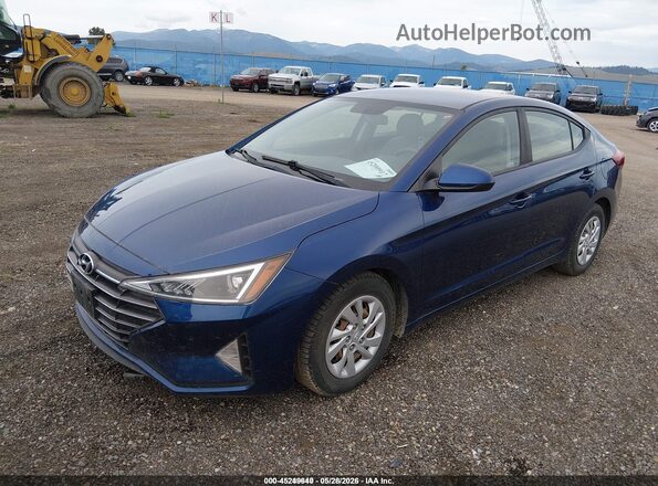5NPD74LF1KH493407 2019 HYUNDAI ELANTRA Blue 
