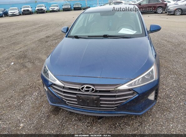 5NPD74LF1KH493407 2019 HYUNDAI ELANTRA Blue 
