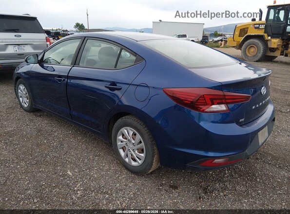 5NPD74LF1KH493407 2019 HYUNDAI ELANTRA Blue 