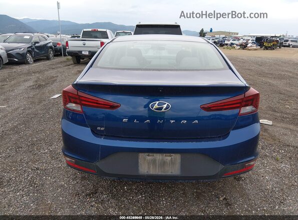 5NPD74LF1KH493407 2019 HYUNDAI ELANTRA Blue 