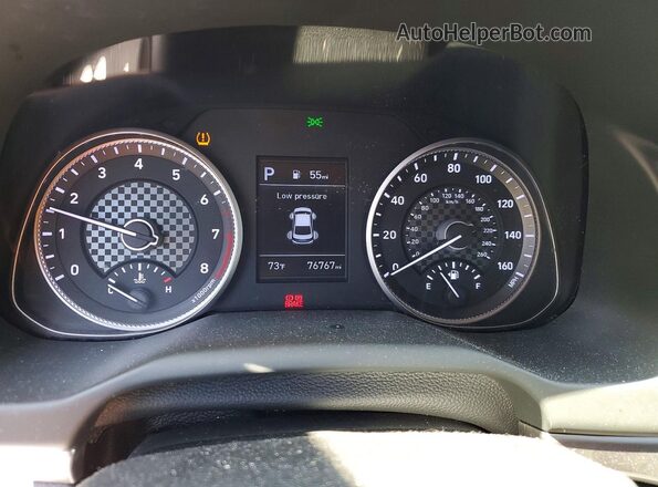 5NPD74LF1LH586932 2020 HYUNDAI ELANTRA Черный Вид щитка приборов