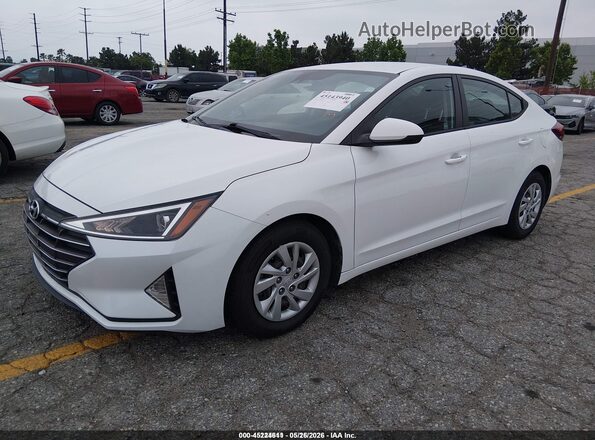 5NPD74LF1LH600585 2020 HYUNDAI ELANTRA White Vista tres cuartos delantera izquierda