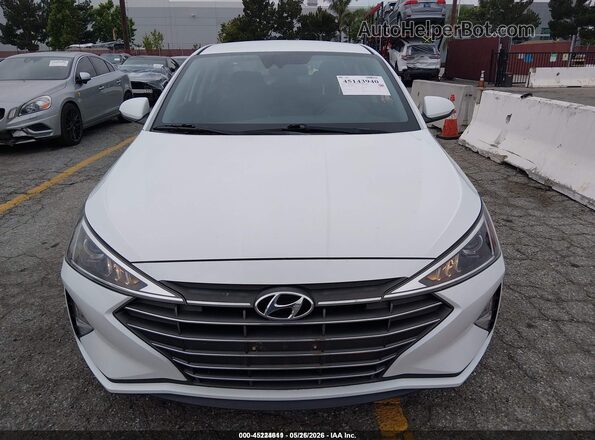 5NPD74LF1LH600585 2020 HYUNDAI ELANTRA White Vista interior trasera