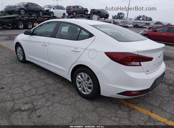 5NPD74LF1LH600585 2020 HYUNDAI ELANTRA White Trasero izquierdo