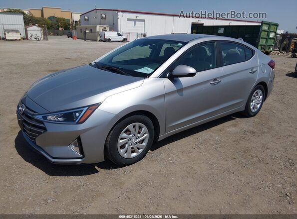5NPD74LF1LH612378 2020 HYUNDAI ELANTRA Silver Vista tres cuartos delantera izquierda