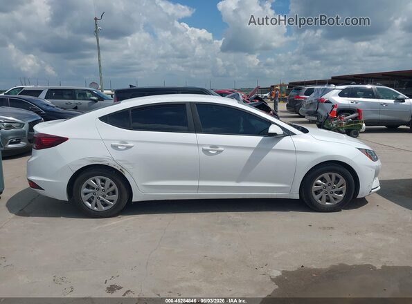 5NPD74LF1LH613238 2020 HYUNDAI ELANTRA White Vista del cuadro de instrumentos