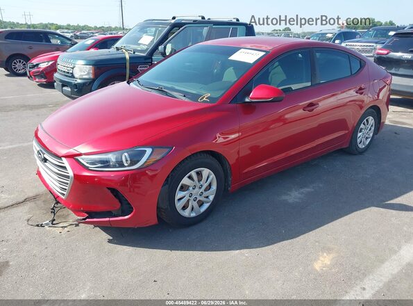 5NPD74LF2HH079884 2017 HYUNDAI ELANTRA Red Vista tres cuartos delantera izquierda