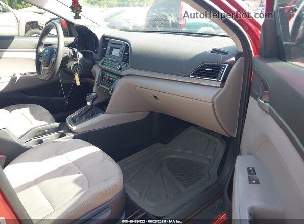 5NPD74LF2HH079884 2017 HYUNDAI ELANTRA Red Vista interior delantera