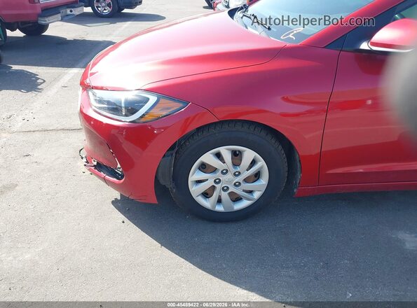 5NPD74LF2HH079884 2017 HYUNDAI ELANTRA Red Vista del cuadro de instrumentos