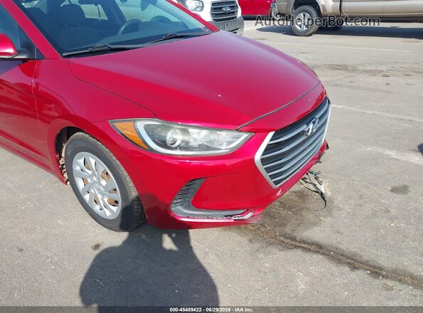 5NPD74LF2HH079884 2017 HYUNDAI ELANTRA Red Vista interior trasera