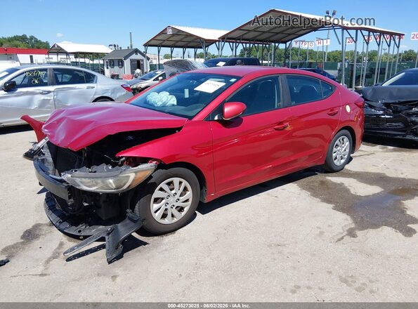 5NPD74LF2HH080324 2017 HYUNDAI ELANTRA Red Front left