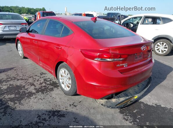 5NPD74LF2HH148699 2017 HYUNDAI ELANTRA Red Trasero izquierdo