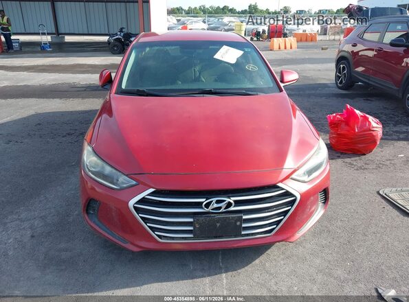 5NPD74LF2HH148699 2017 HYUNDAI ELANTRA Red Vista interior trasera