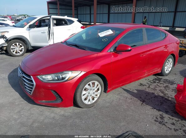 5NPD74LF2HH148699 2017 HYUNDAI ELANTRA Red Vista tres cuartos delantera izquierda