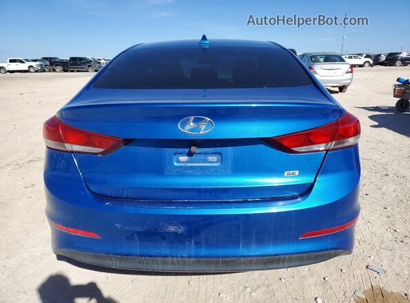 5NPD74LF2HH164854 2017 HYUNDAI ELANTRA Blue Հետևի տեսք