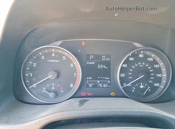 5NPD74LF2HH164854 2017 HYUNDAI ELANTRA Blue Սարքավորումների վահանակի տեսք