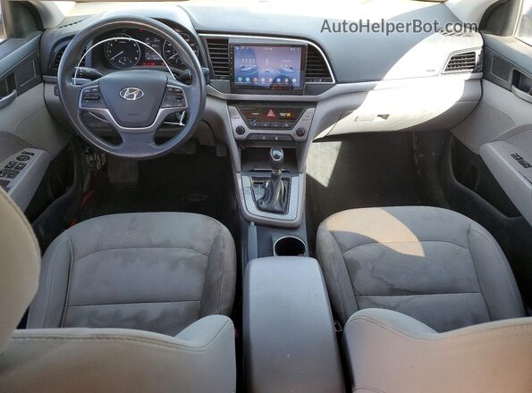 5NPD74LF2HH164854 2017 HYUNDAI ELANTRA Blue Առջևի վահանակի տեսք