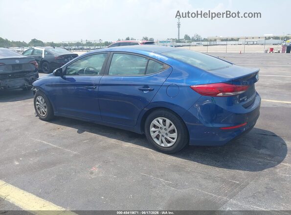 5NPD74LF2JH289360 2018 HYUNDAI ELANTRA Blue Trasero izquierdo