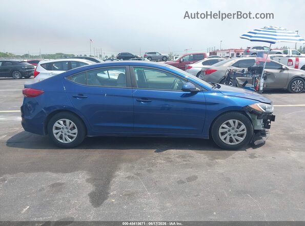5NPD74LF2JH289360 2018 HYUNDAI ELANTRA Blue Vista interior trasera