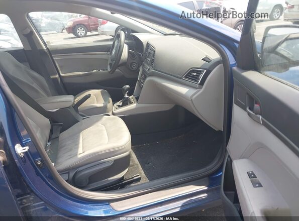 5NPD74LF2JH289360 2018 HYUNDAI ELANTRA Blue Vista interior delantera