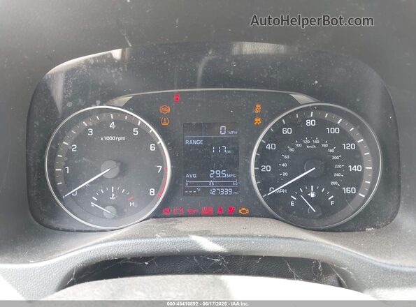 5NPD74LF2JH341375 2018 HYUNDAI ELANTRA Blue უკანა სავარძლების ხედი