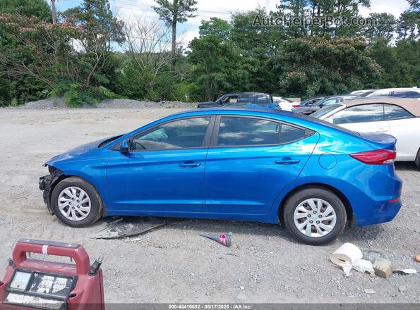 5NPD74LF2JH341375 2018 HYUNDAI ELANTRA Blue უკანა სალონის ხედი