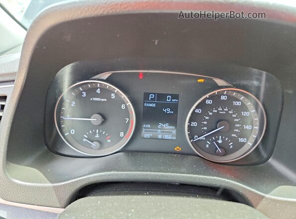 5NPD74LF2JH349704 2018 HYUNDAI ELANTRA Black Instrument cluster view