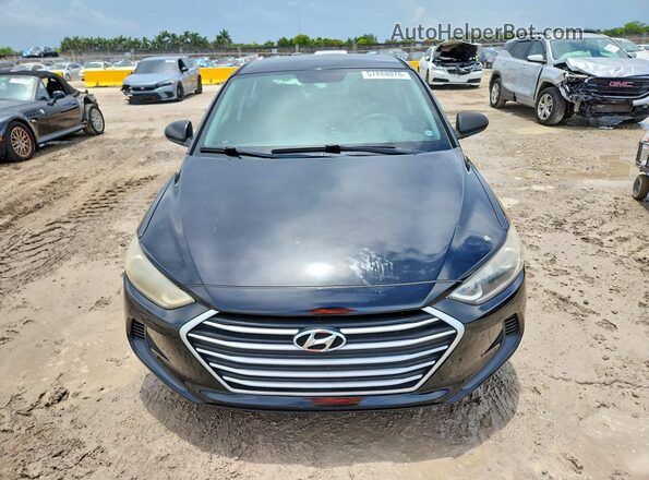 5NPD74LF2JH349704 2018 HYUNDAI ELANTRA Black Front view