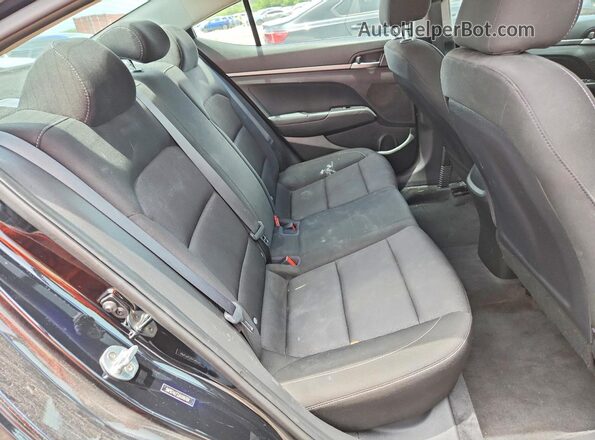 5NPD74LF2JH349704 2018 HYUNDAI ELANTRA Black Rear seats view