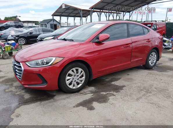 5NPD74LF2JH370004 2018 HYUNDAI ELANTRA Red Передня ліва чверть