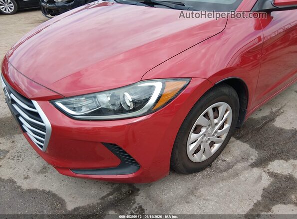 5NPD74LF2JH370004 2018 HYUNDAI ELANTRA Red Вид спереду