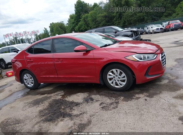 5NPD74LF2JH370004 2018 HYUNDAI ELANTRA Red Вид задньої частини салону