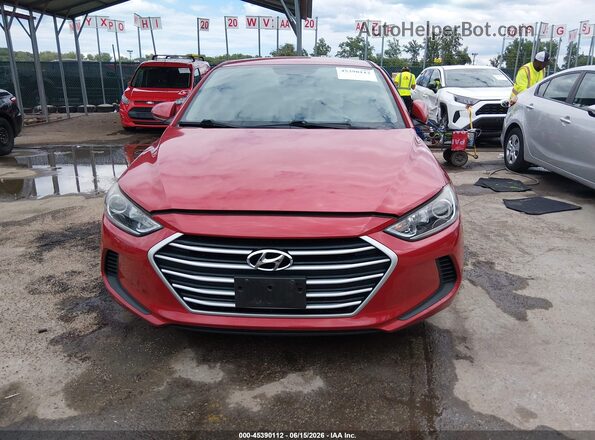 5NPD74LF2JH370004 2018 HYUNDAI ELANTRA Red Вид щитка приладів