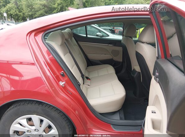 5NPD74LF2JH370004 2018 HYUNDAI ELANTRA Red Вид наклейки з VIN-кодом