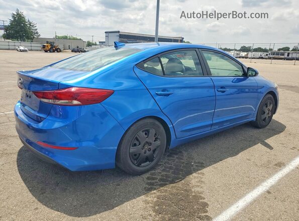 5NPD74LF2JH376496 2018 HYUNDAI ELANTRA Blue Trasero derecho