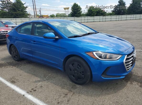 5NPD74LF2JH376496 2018 HYUNDAI ELANTRA Blue Delantero derecho
