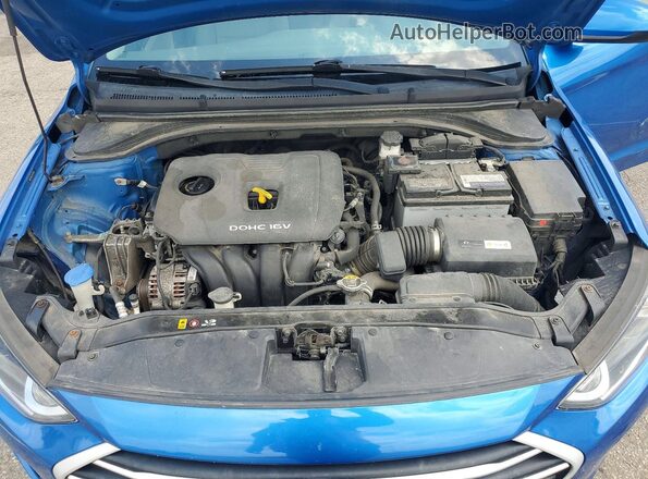 5NPD74LF2JH376496 2018 HYUNDAI ELANTRA Blue Vista interior trasera