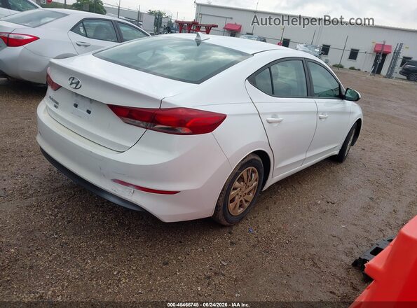 5NPD74LF2JH393623 2018 HYUNDAI ELANTRA White Trasero derecho