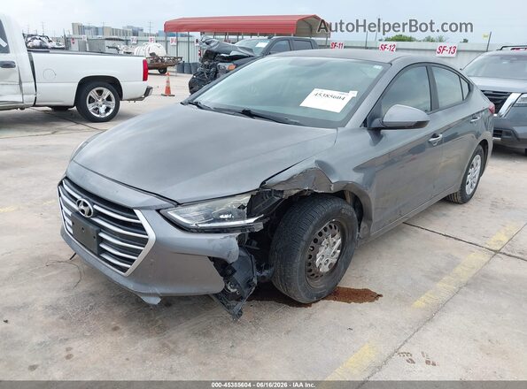 5NPD74LF2JH398482 2018 HYUNDAI ELANTRA Gray Передня ліва чверть